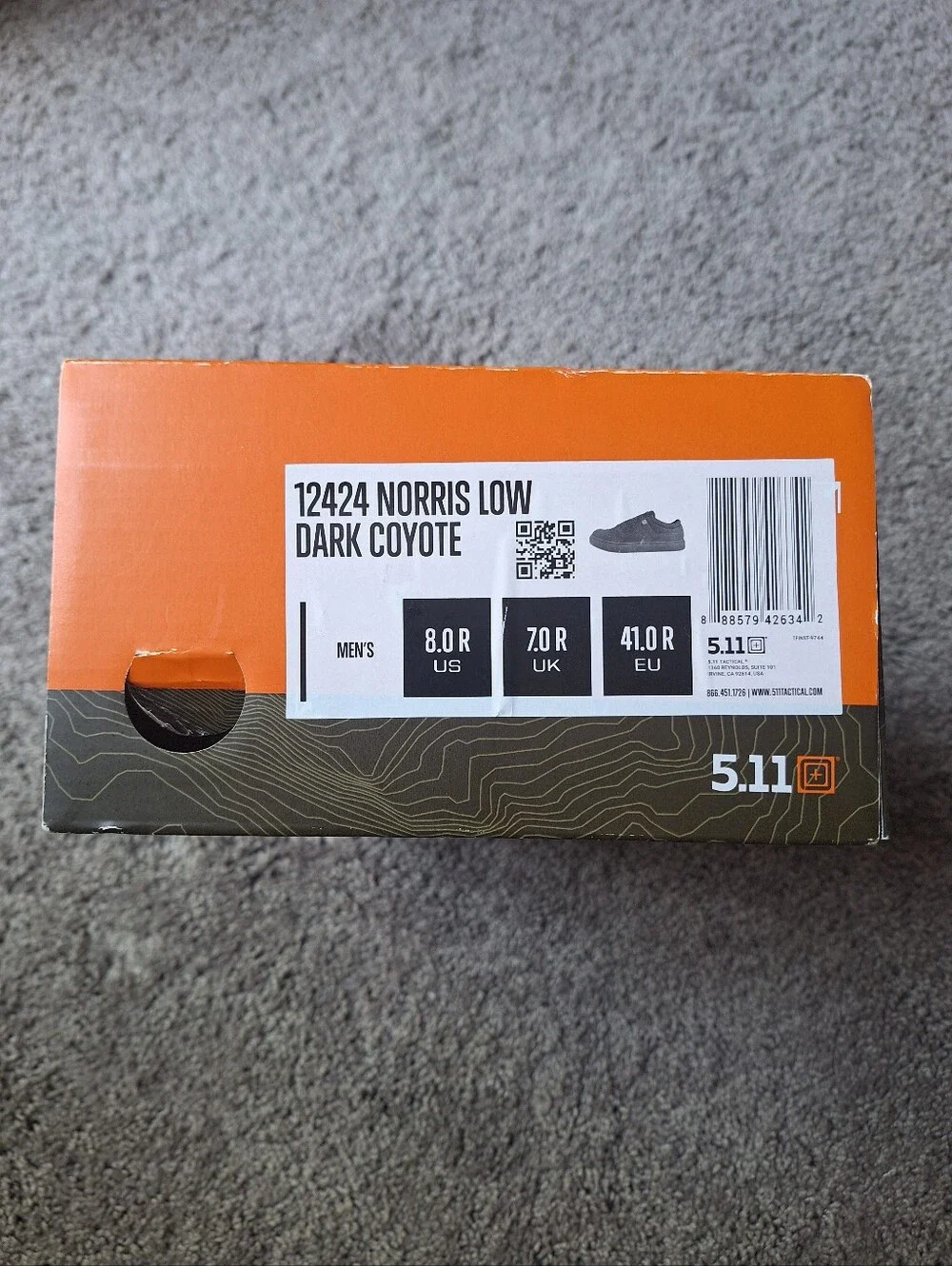 5.11 Tactical Men's Lace-Up Sneakers in Brown